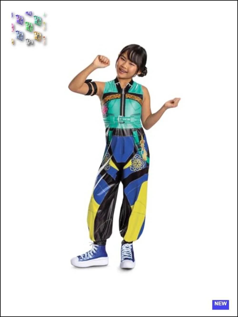 Official K-pop Demon Hunters Zoey Costume Jumpsuit and Arm Accessory